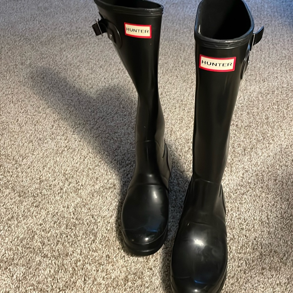 Hunter Classic Black Ankle Boots